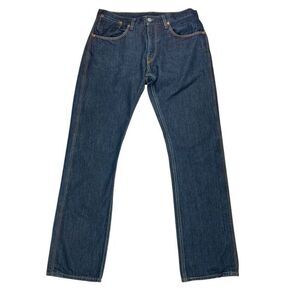 Levi's 514 Straight Leg Jeans Sz 34 x 34 Dark Wash Business Casual Western Denim